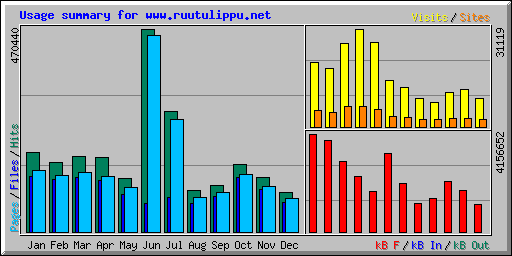 Usage summary for www.ruutulippu.net
